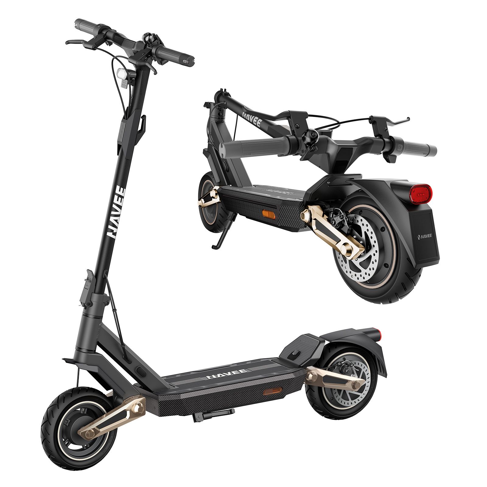 NAVEE ST3 Electric Scooter w/46.6 miles Max Operating Range & 24.9 mph Max Speed
