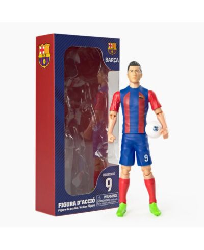 Banbo Toys FC Barcelona Lewandowski Sockers Articulated 8" Action Figure, Ages 14+