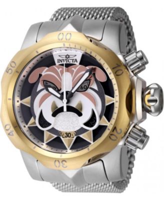 Мужские кварцевые часы Invicta 48170 Venom Multifunction с антикварным серебристым, розовым золотом, темно-серым, серым и золотым циферблатом