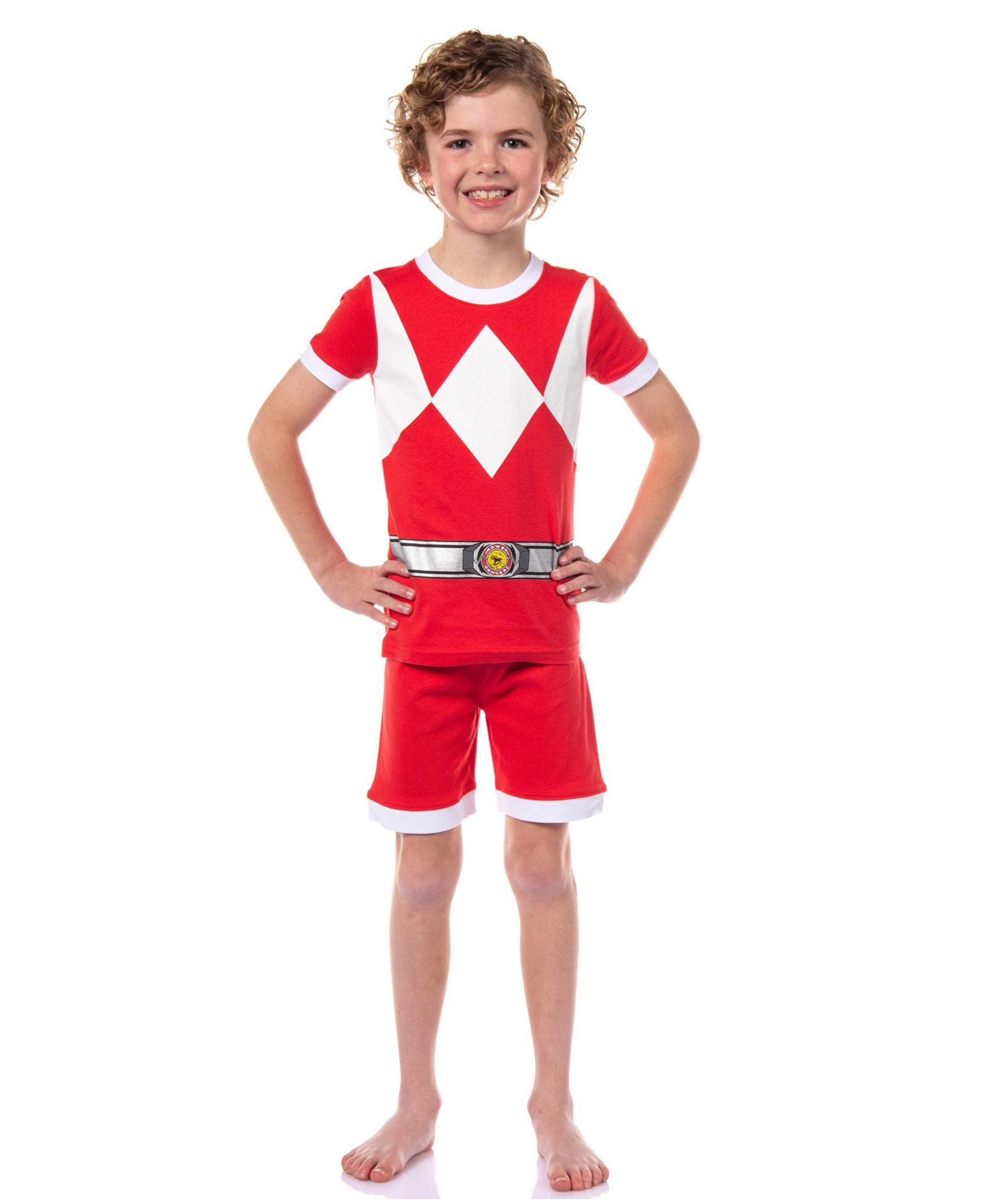 Power Rangers Детский комплект пижамы Power Rangers 2 Piece Tight Fit, шорты и футболка