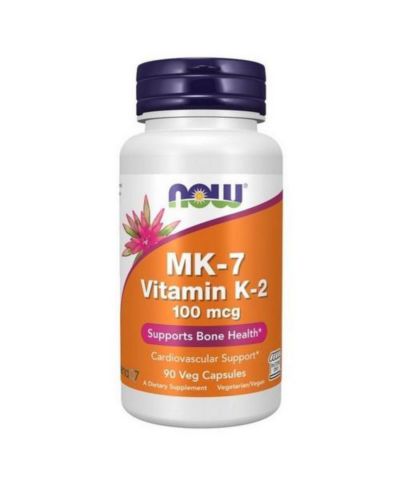 NOW Foods MK 7 Vitamin K 2 ,100 Mcg ,90 VegCaps