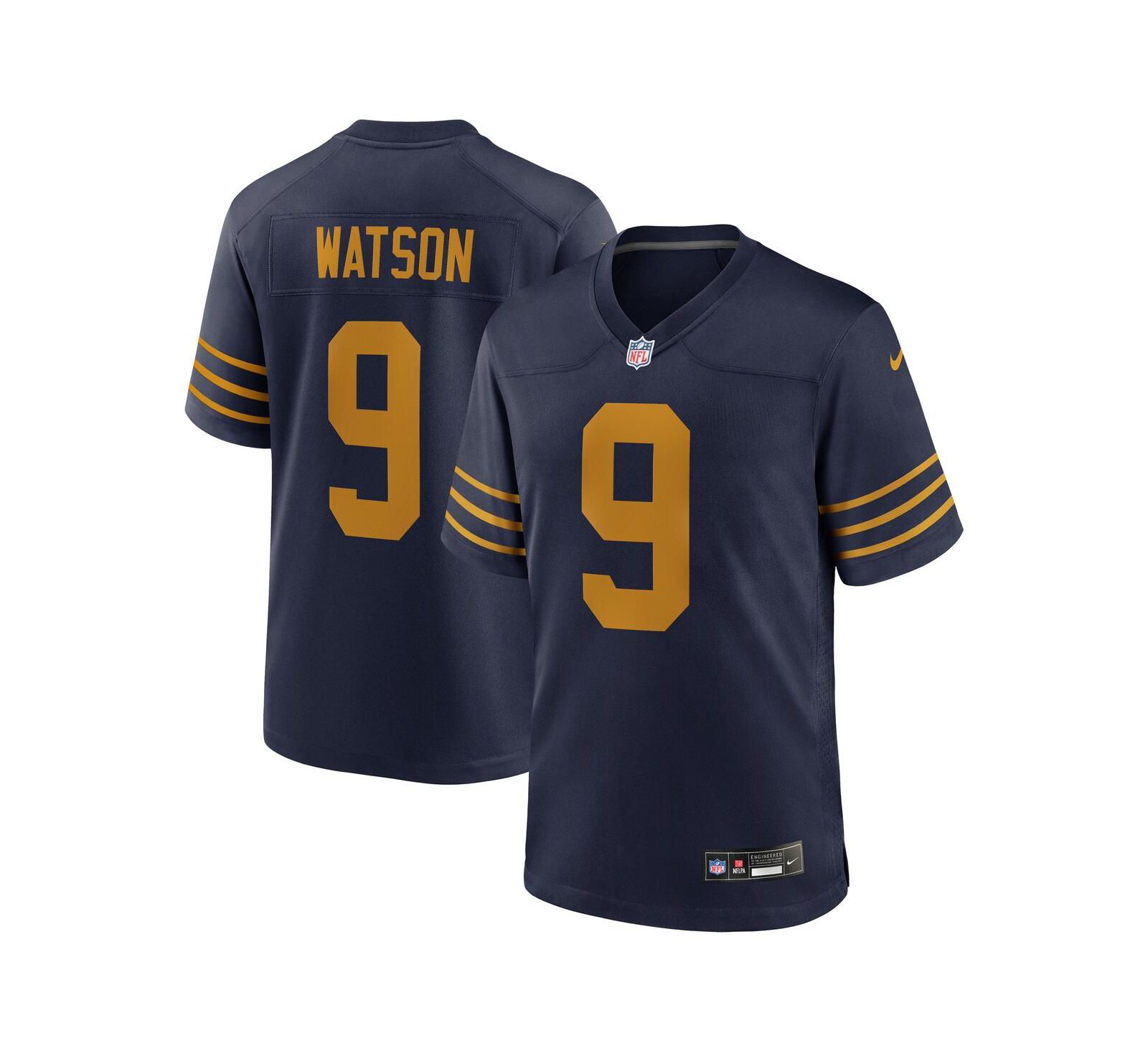 Nike Мужская бейсбольная джерси Christian Watson Green Bay Packers The 1923 Classic Game Navy