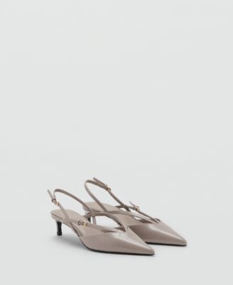 Mango Женские туфли на каблуке Kitten-Heeled Strappy