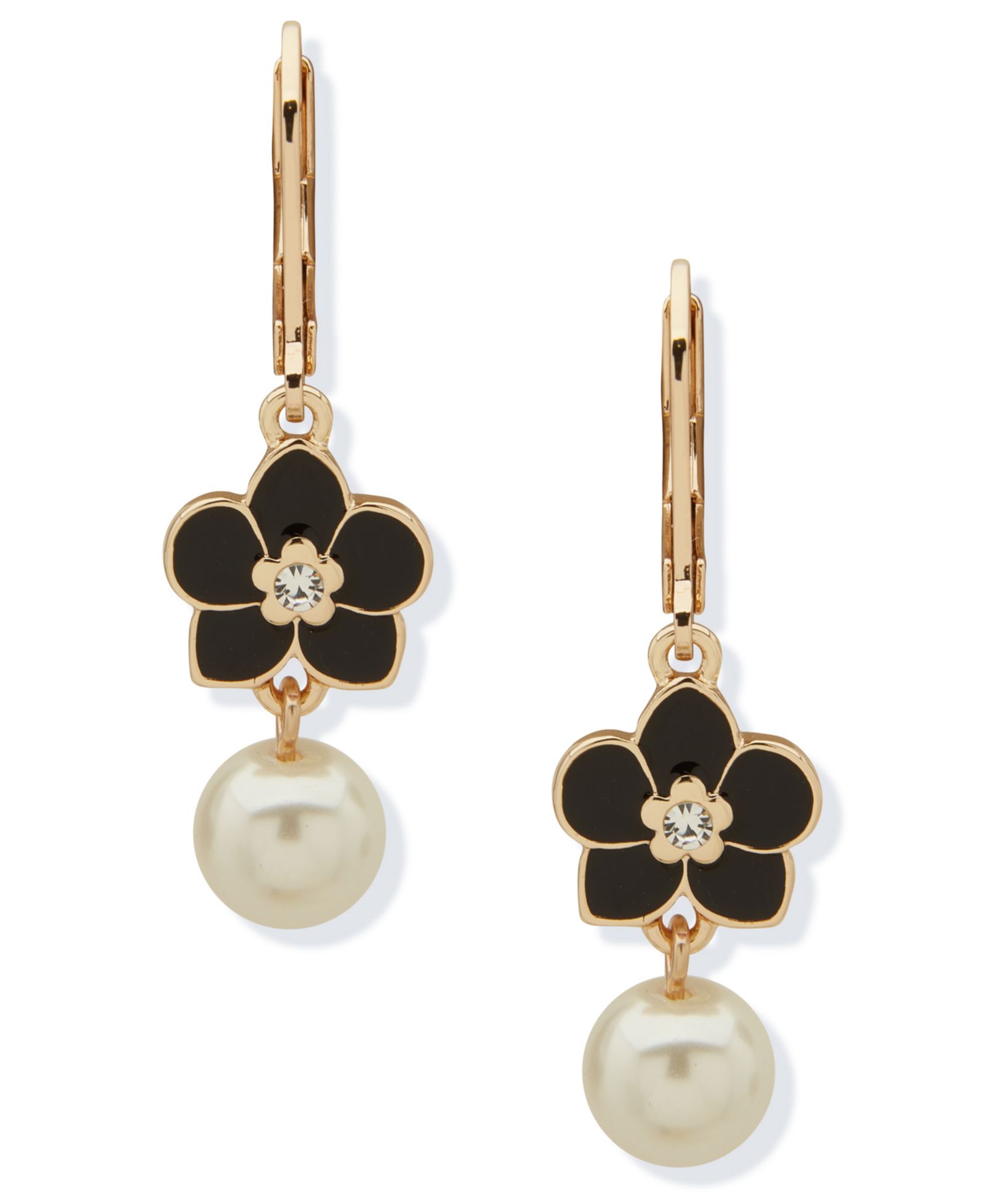 Серьги KARL LAGERFELD PARIS Imitation Pearl Orchid Double Drop