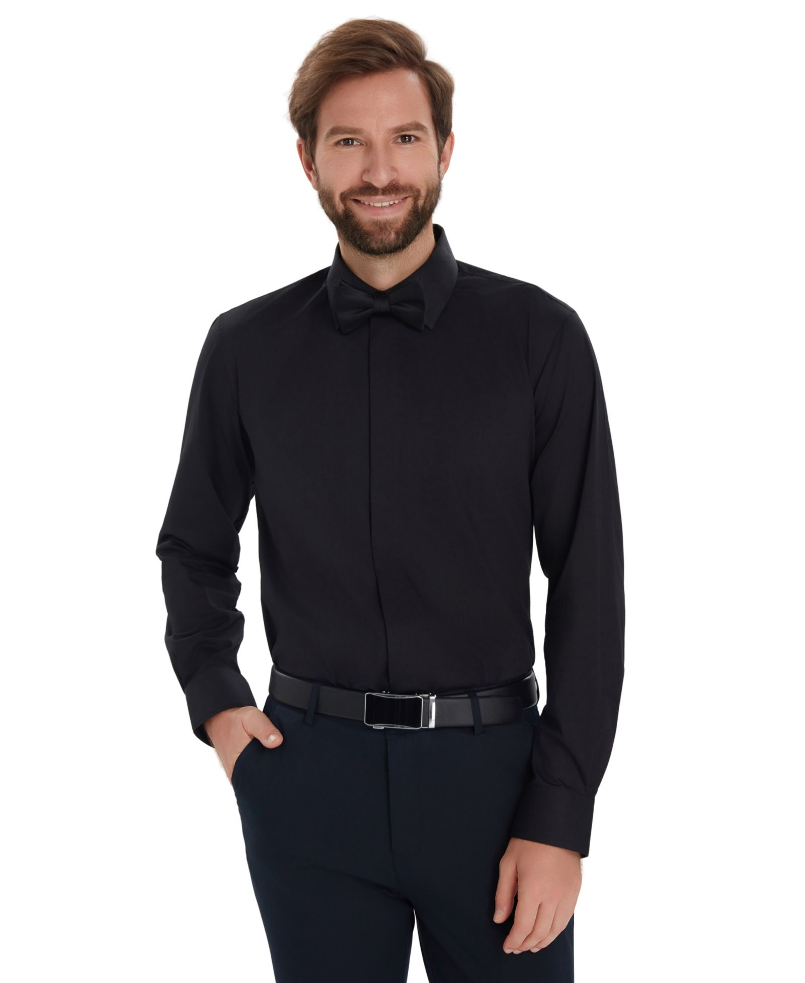 Alfani Men's Slim-Fit Formal Solid Dress Shirt, Macy's Exclusive