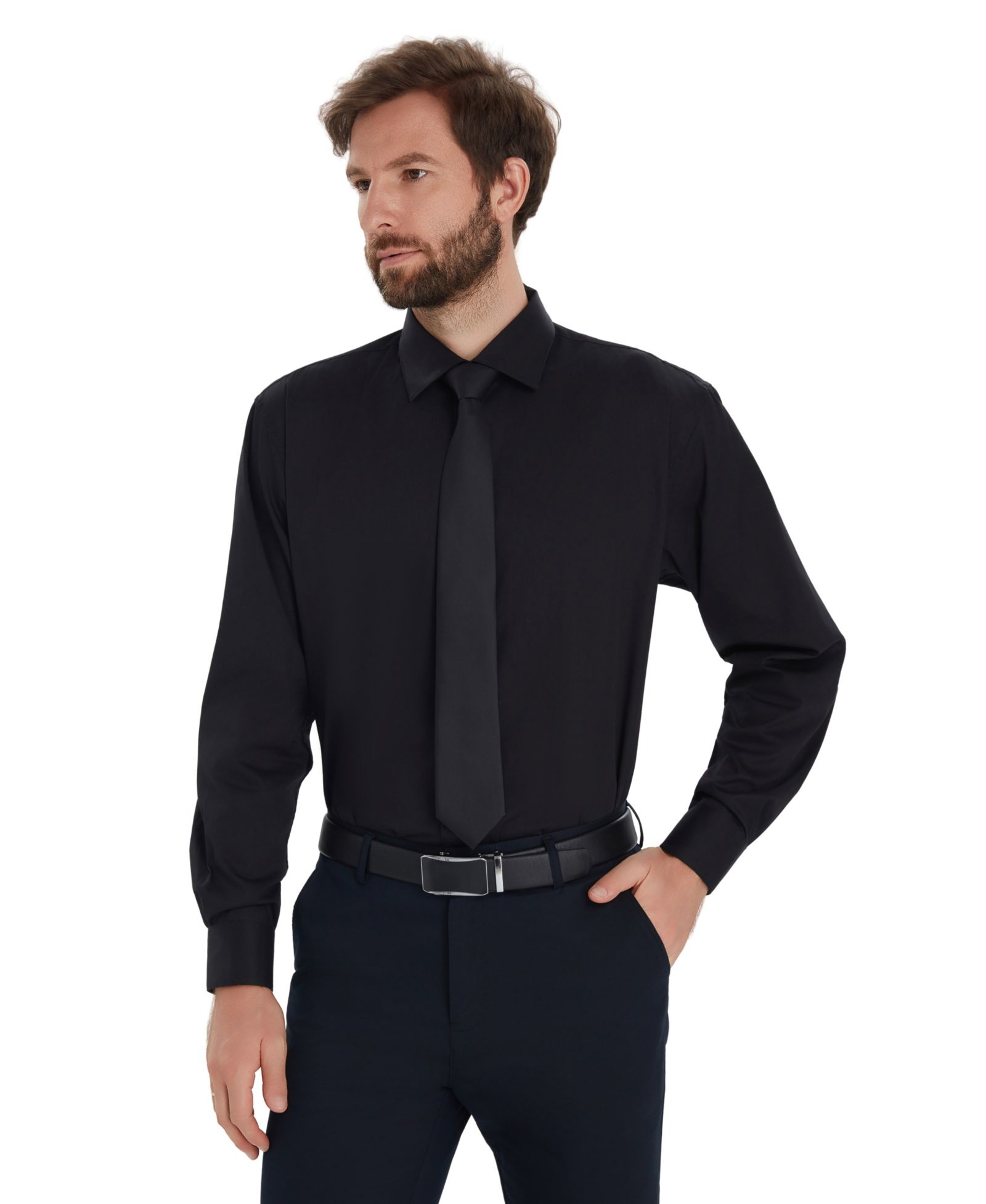 Мужская однотонная рубашка Regular-Fit Alfani
