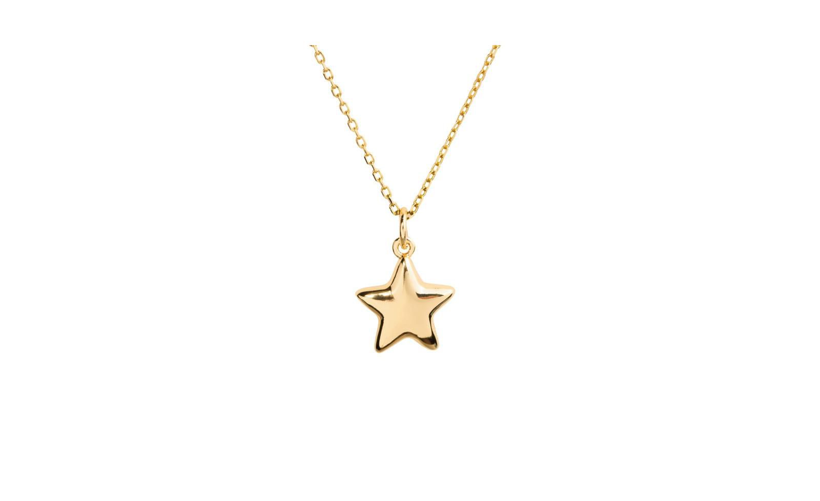 Little Sky Stone ожерелье с подвеской Puffy Star с напылением