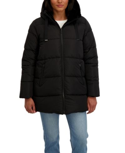 Женская реверсивная пуховая куртка Sebby Collection 3/4 Puffer Jacket