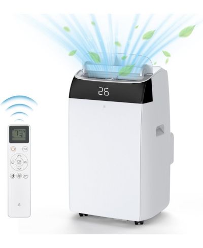 gaomon 12,000 BTU Portable Air Conditioner - Built-in Dehumidifier & Fan, 3-in-1 LED Display Unit, Remote Control, Ideal for Home, Office, Dorm & RV