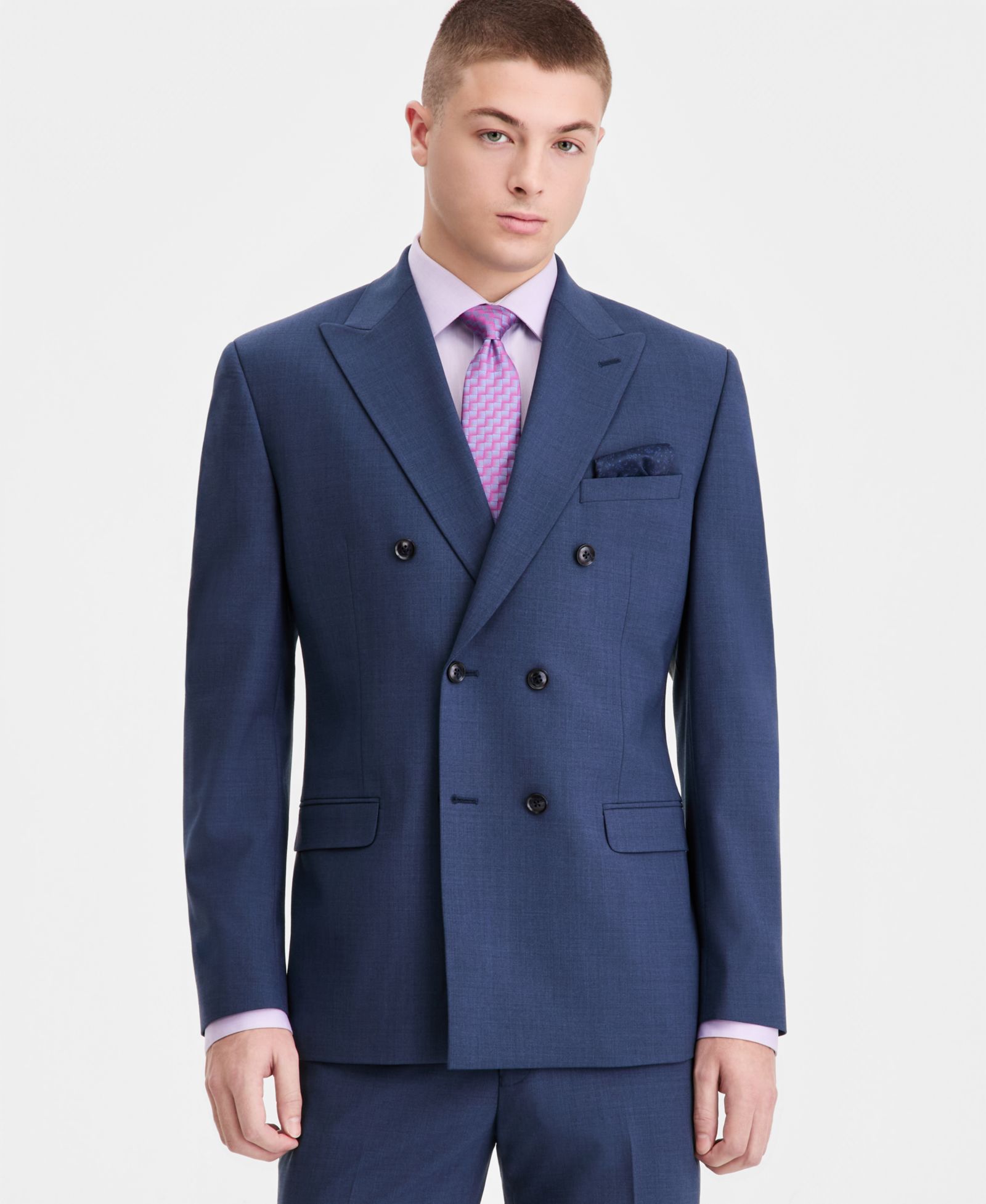 Bar III Men's Slim-Fit Wool-Blend Double Breasted Suit Separates Jacket, Macy's Exclusive