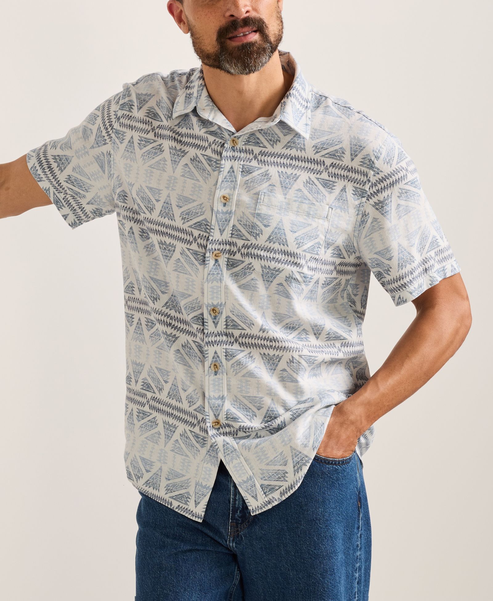 Мужская рубашка Pendleton Dawson с коротким рукавом regular-fit