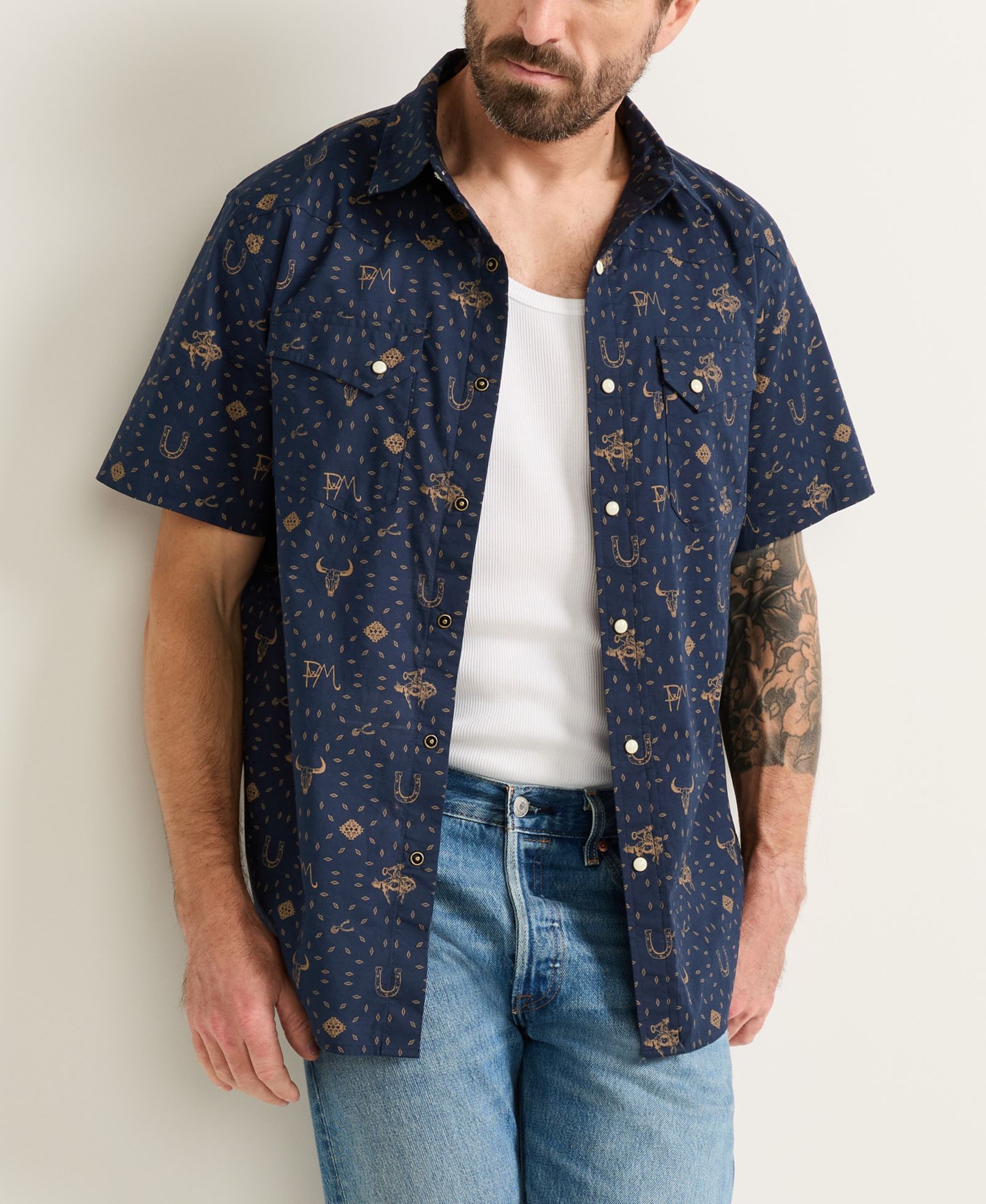 Pendleton Men's Printed Laramie Short-Sleeve Shirt