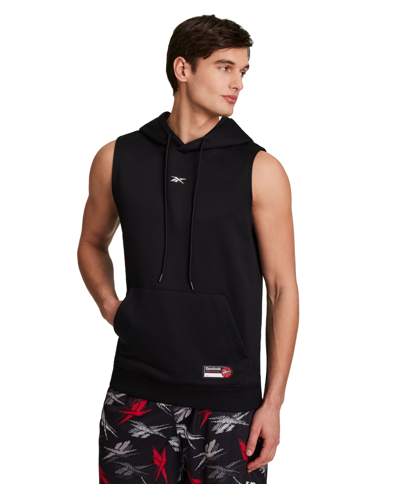 Reebok Men's Basketball Sleeveless Jock Tag Sweatshirt