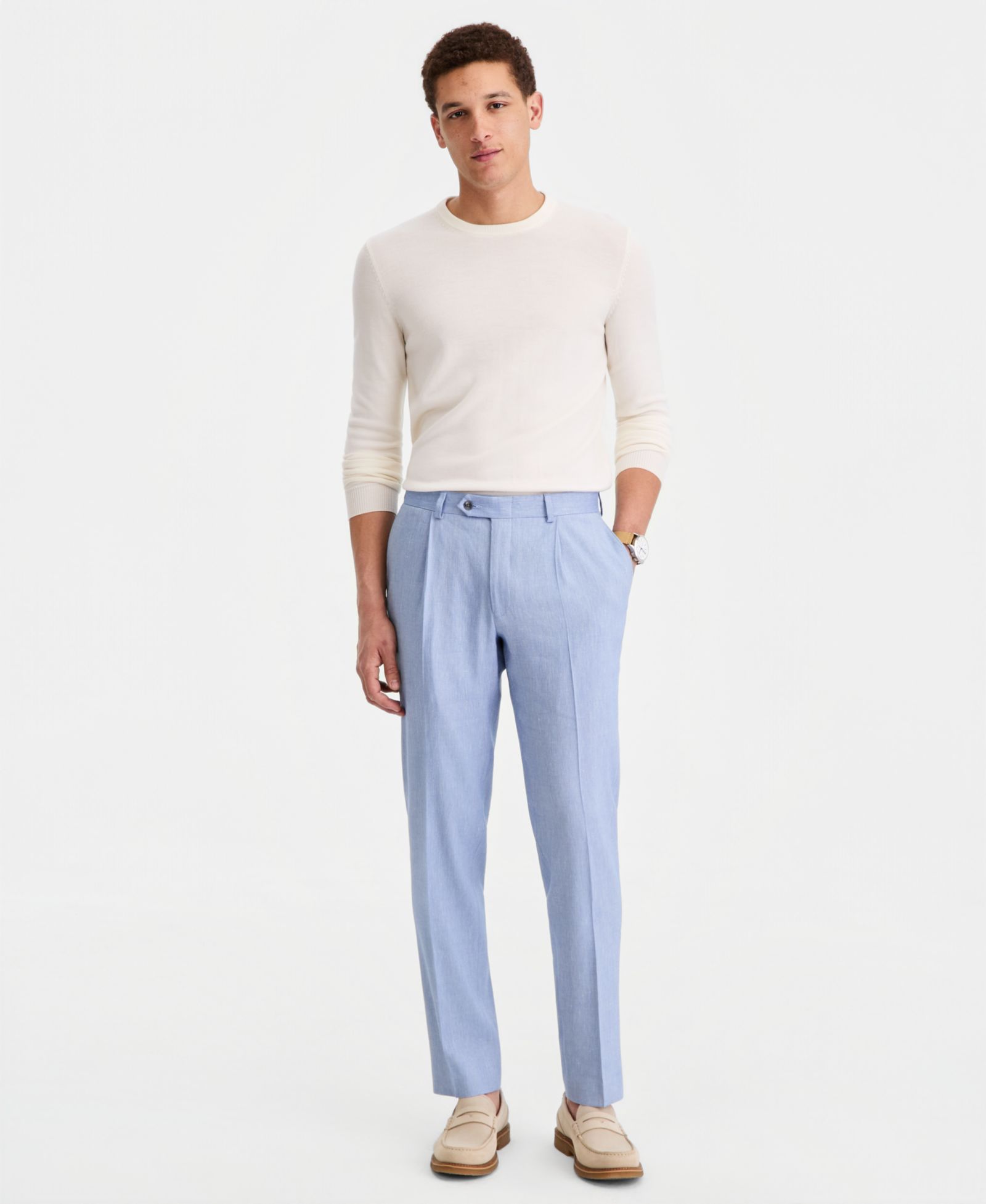 Michael Kors Men's Linen Blend Classic-Fit Pant