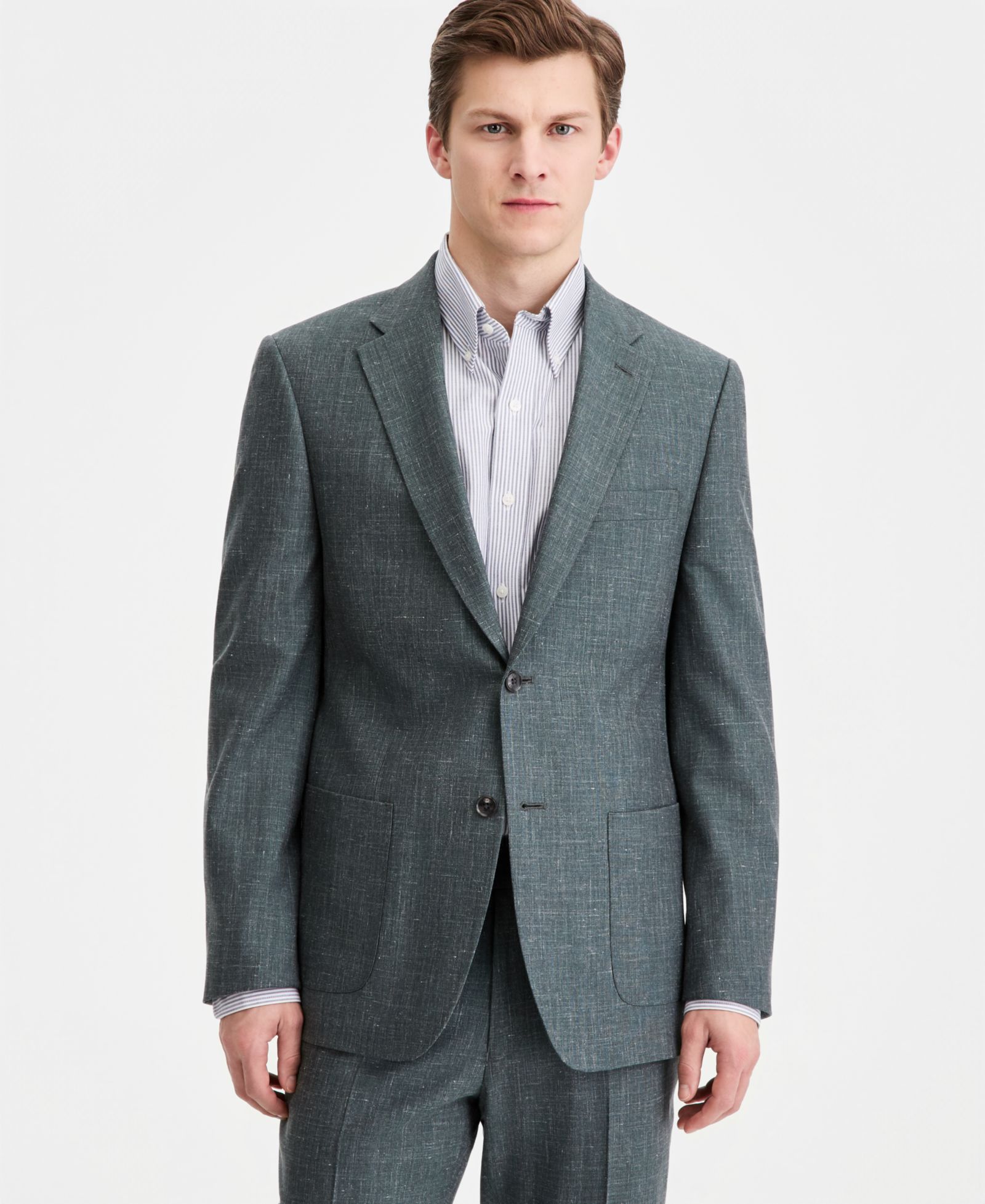 Tommy Hilfiger Men's Modern-Fit Wool Silk Linen Suit Separates Jacket