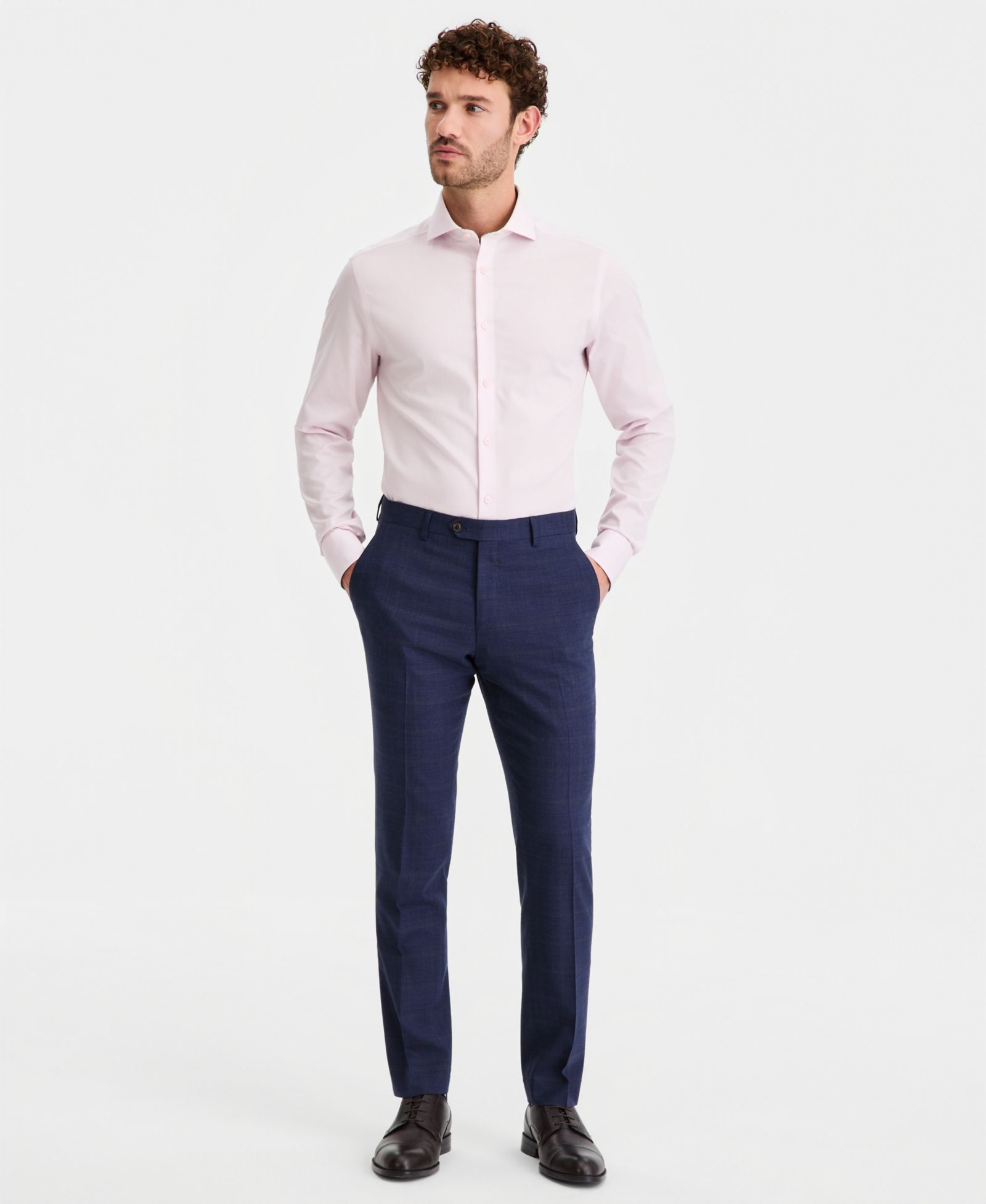 Ted by Ted Baker Men's Modern-Fit Wool-Blend Windowpane Suit Separates Pants