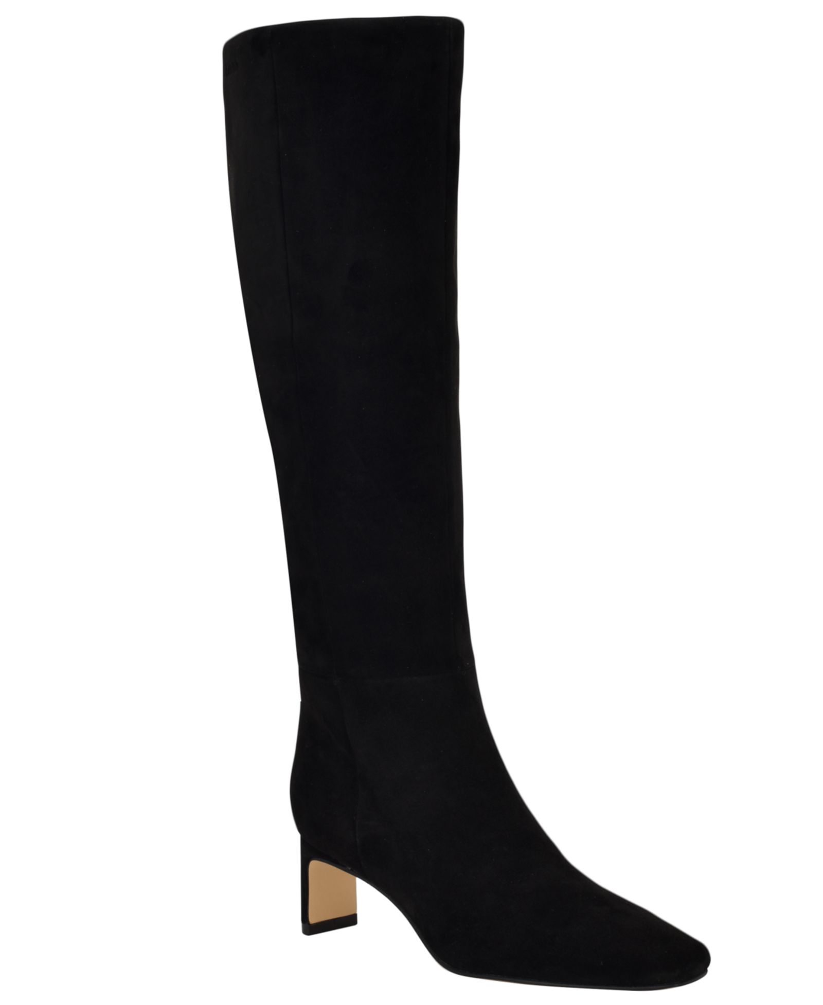 Calvin Klein Women's Caterine Tall Suede Square Toe Boots