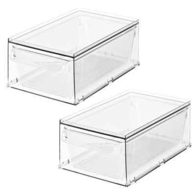 Контейнер для хранения iDesign Stackable Drawer for Fridge, Pantry, or Under Kitchen Sink - Clear