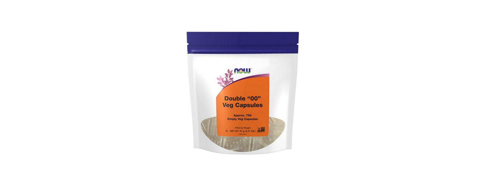 Пустые вегетарианские капсулы NOW Foods, 750 VCaps