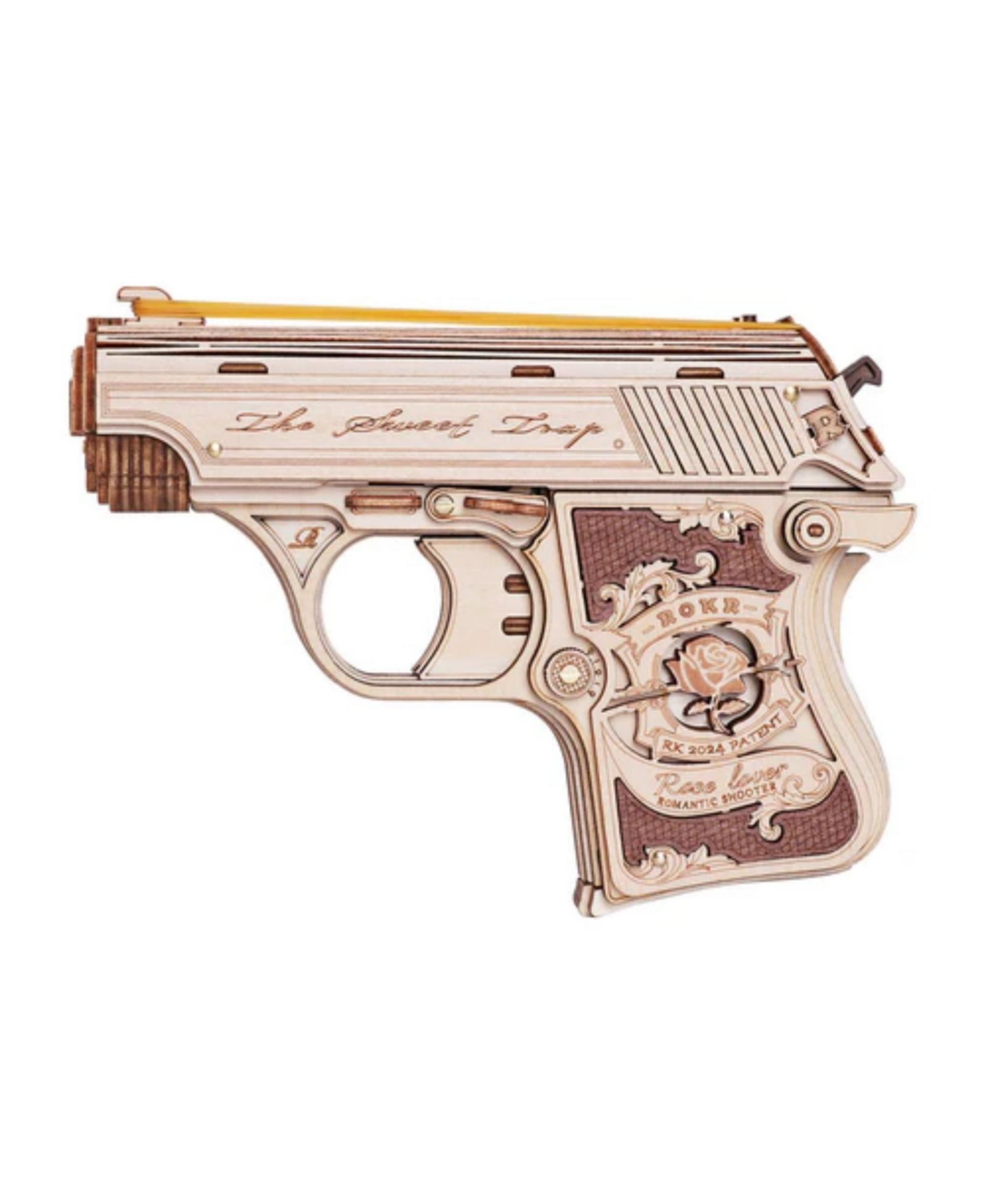 Robotime 3D Puzzles Mini Shot Firing Mechanism Assault Mechanical DIY Model Kit Toy для подростков, Multicolored, 5.7"1.6"4.3