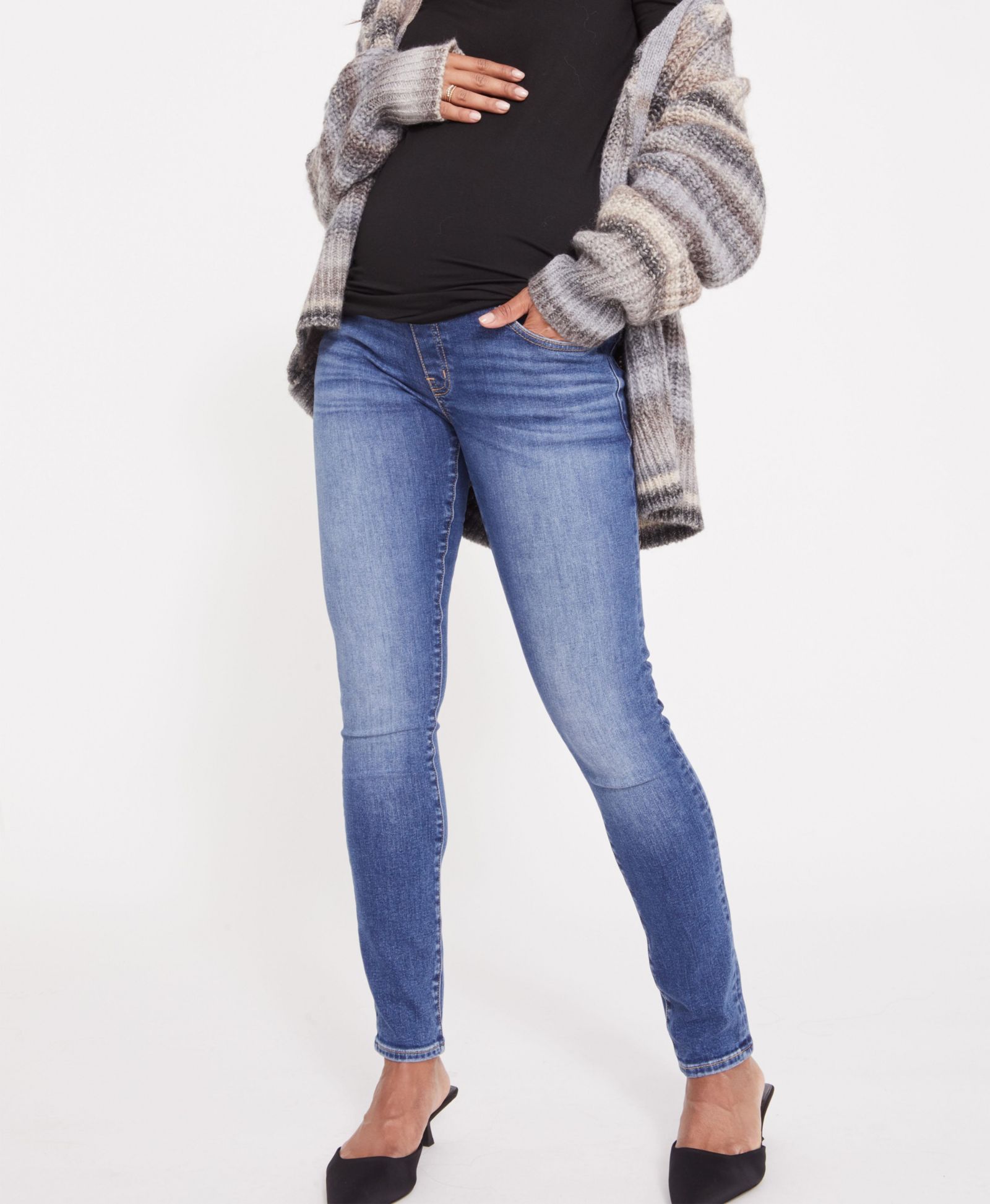 HATCH Collection Maternity Over the Bump Slim Jean