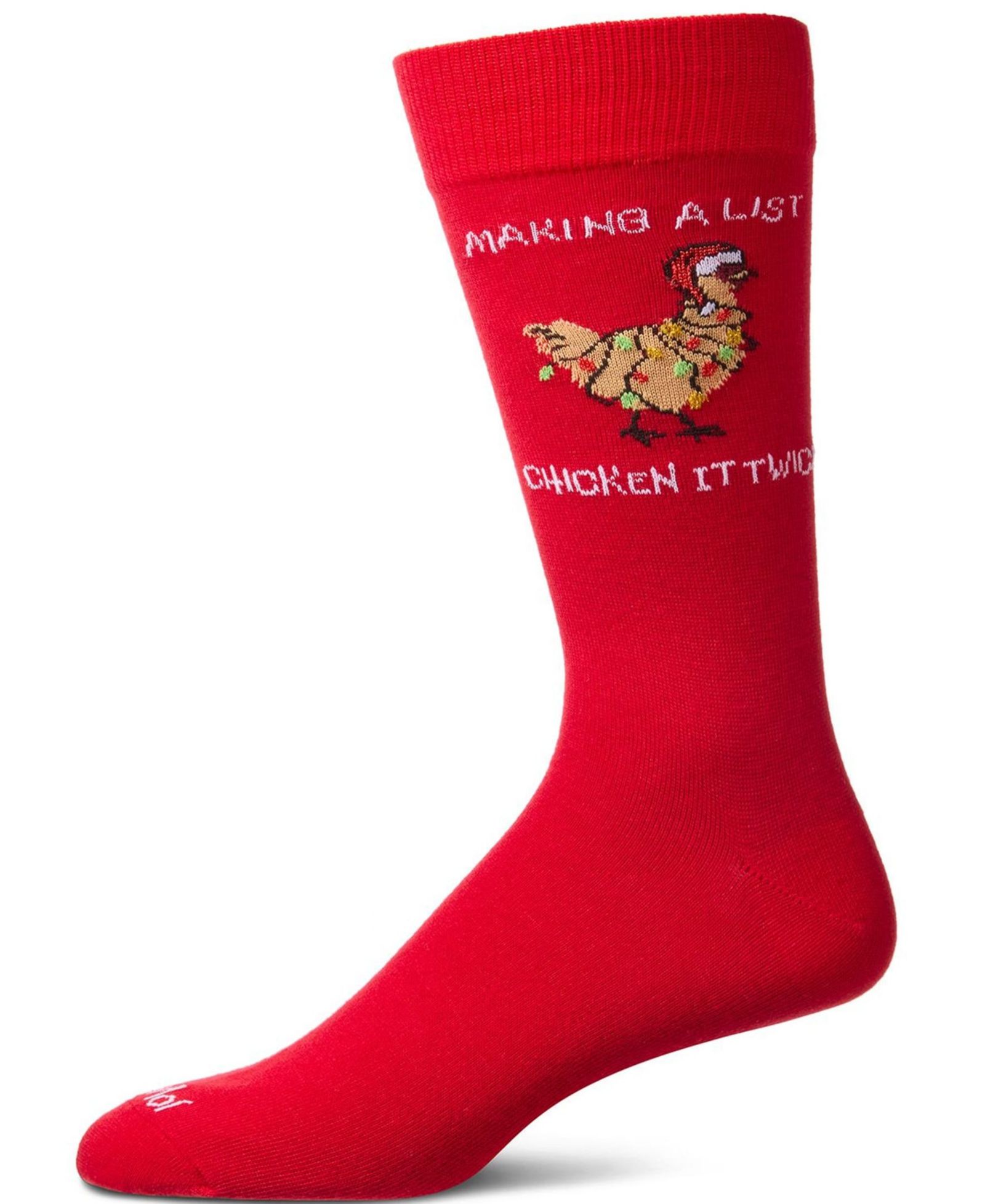 MeMoi Men's Chicken It Twice Crew Socks