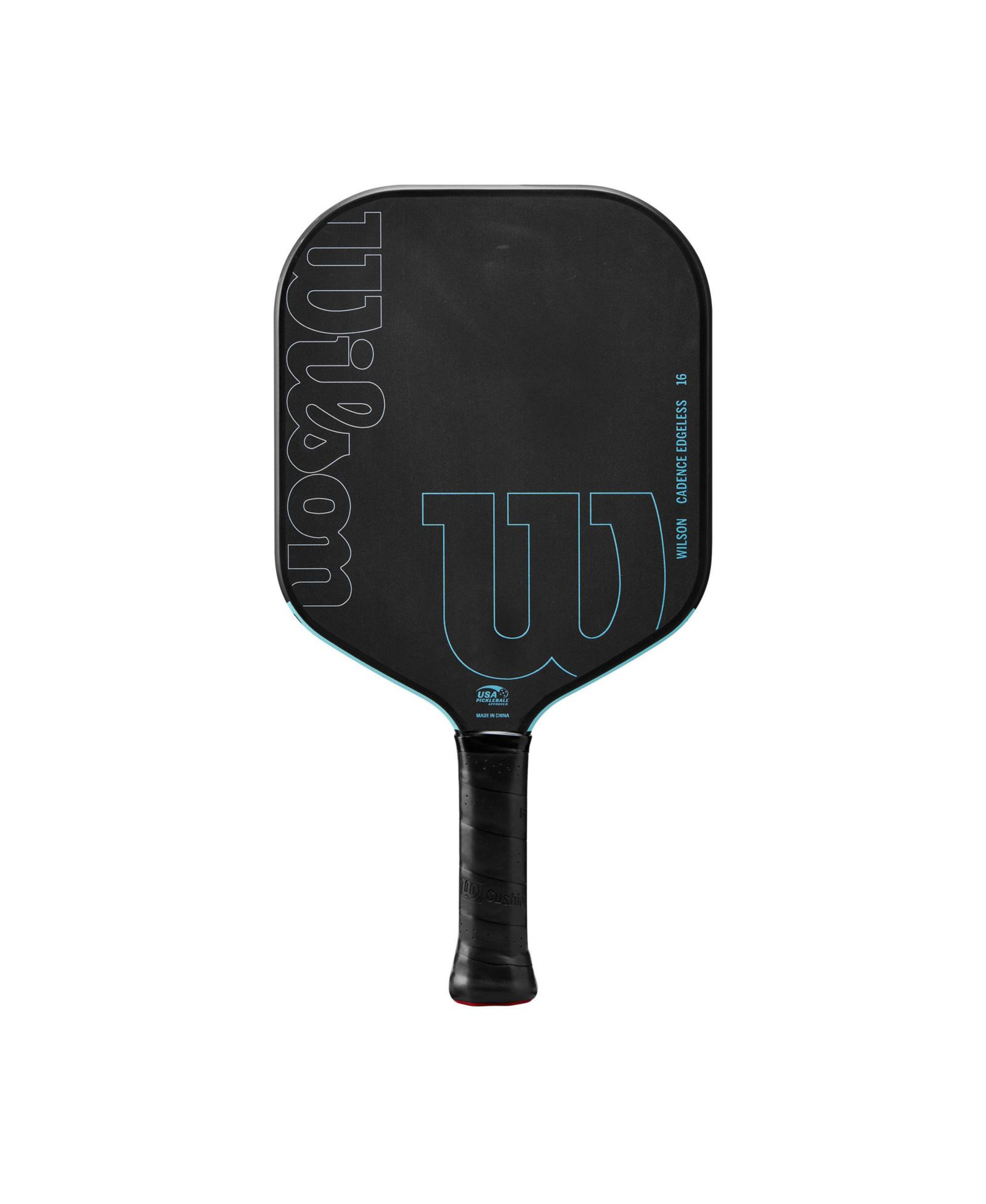 Wilson Cadence Edgeless 16 Pickleball Paddle - Black/Lt Blue / 4 1/4 / 7.83 OZ