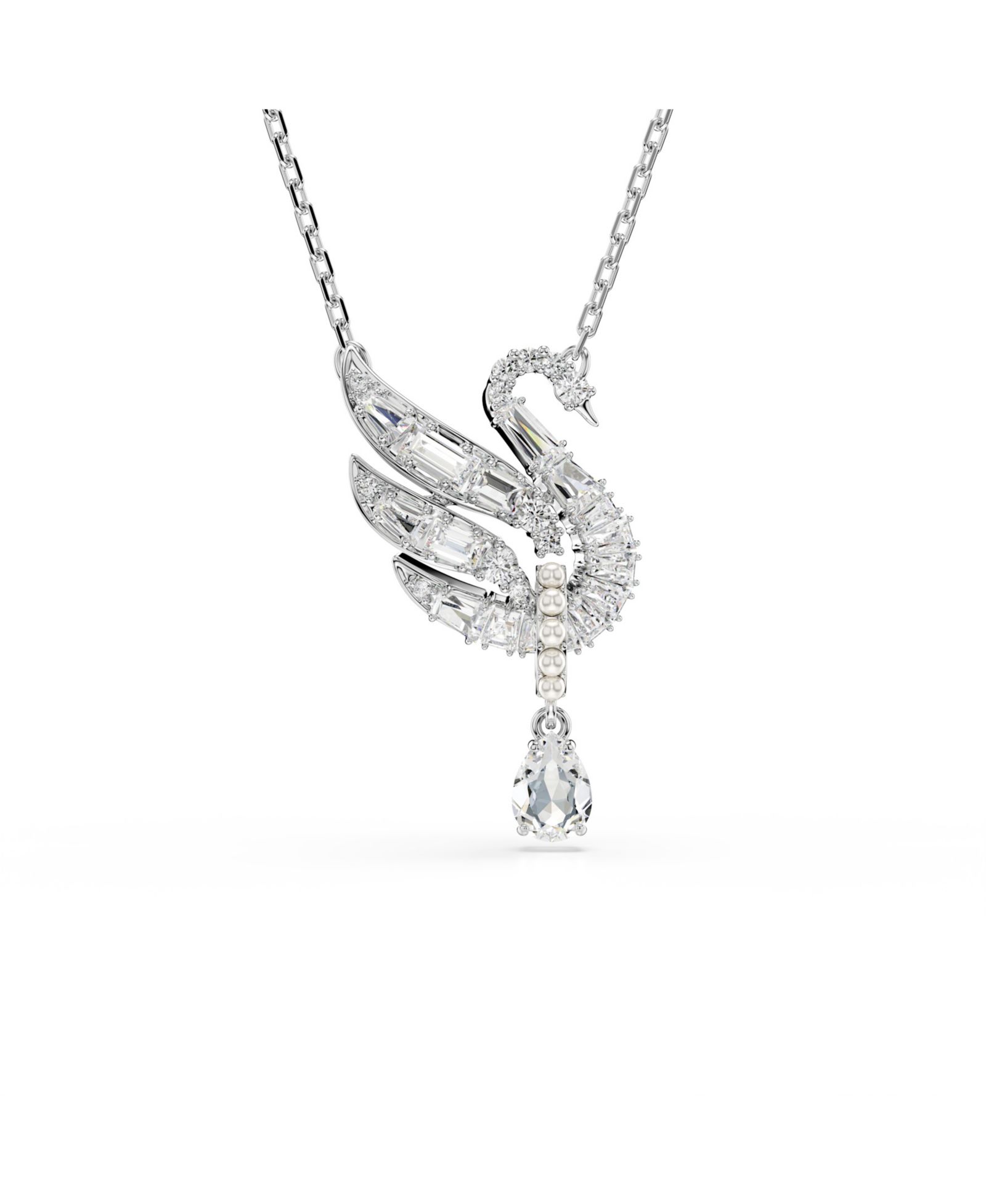 Подвеска-ожерелье Swarovski Swan Vienna Rhodium Plated