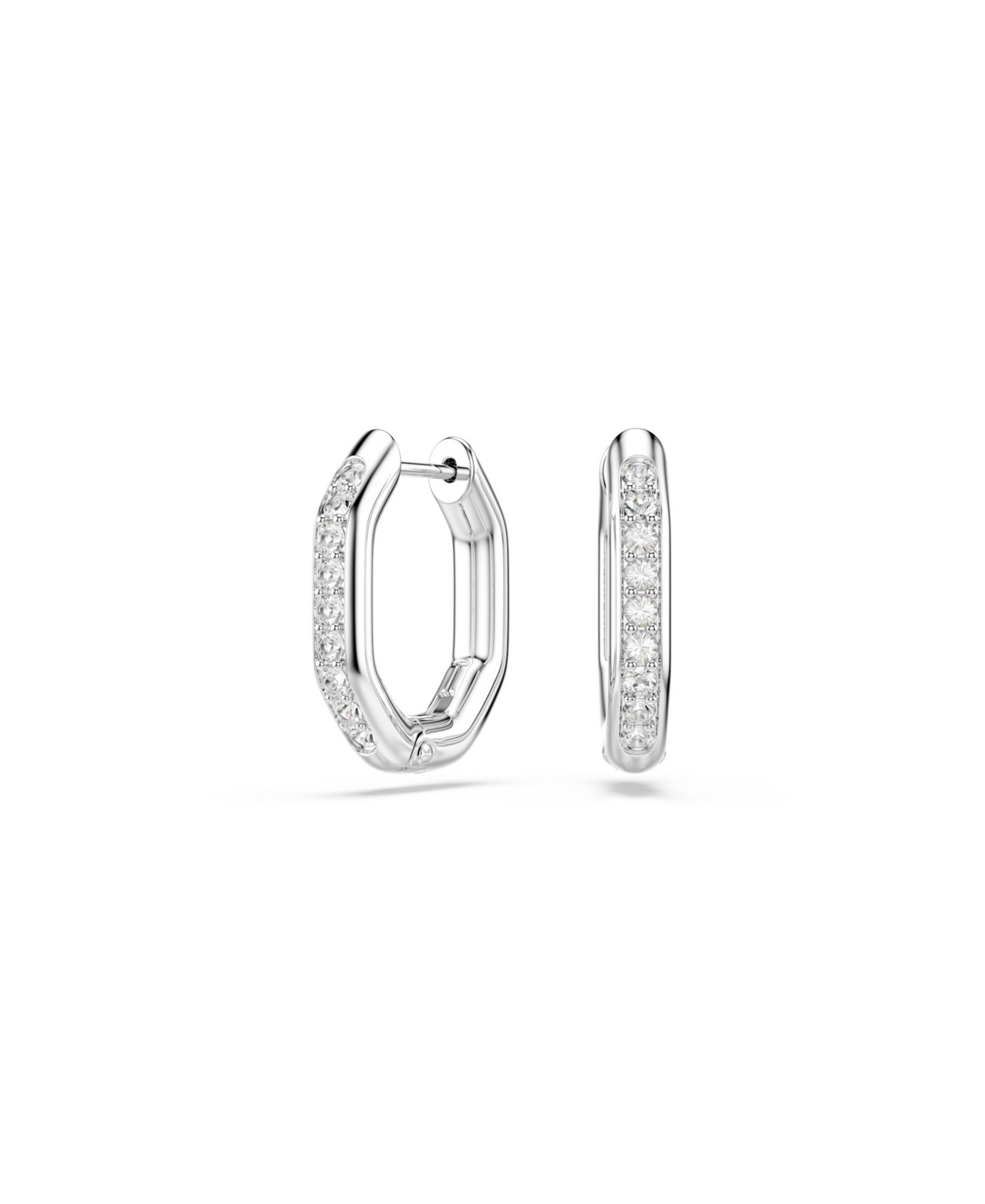 Swarovski Dextera серьги-кольца с родиевым покрытием
