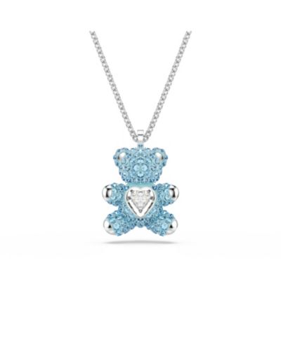 Подвеска Swarovski Teddy с родиевым покрытием