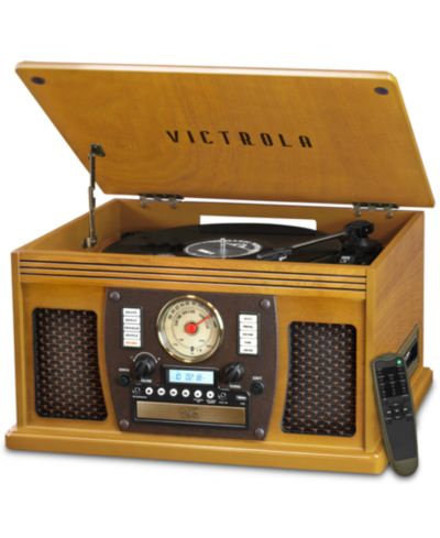 Victrola Navigator Проигрыватель виниловых пластинок 8-в-1, дерево