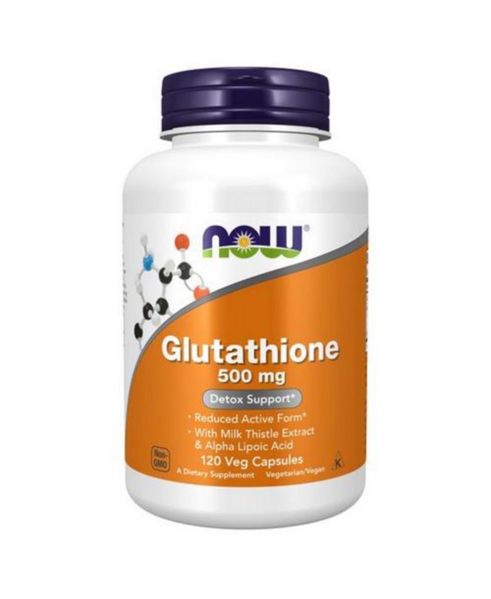 NOW Foods Glutathione, 500 mg, 120 Veg Caps биодобавка