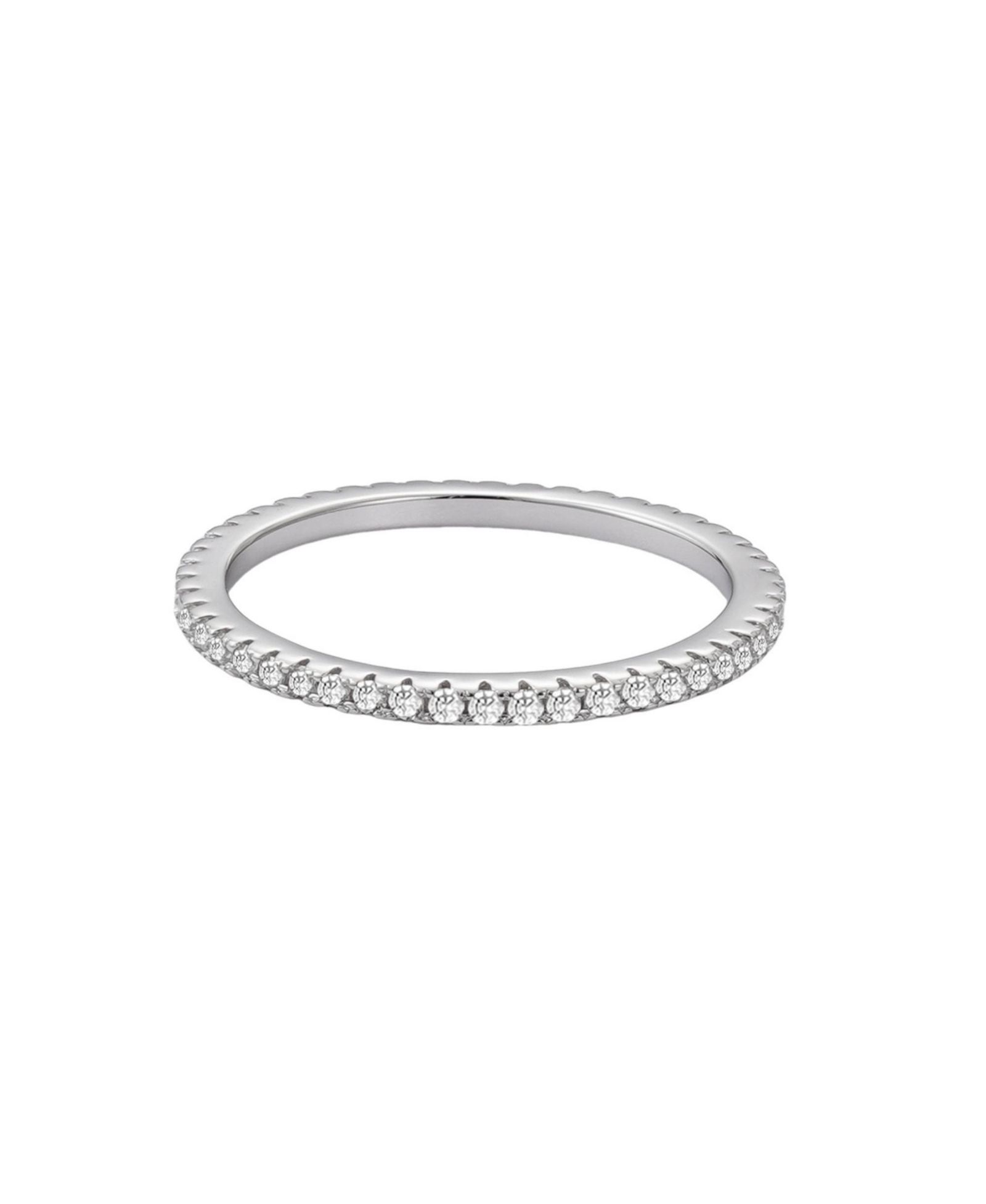 Adornia Fine Серьга-кольцо Eternity Band.925 Sterling CZ