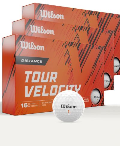 Wilson Tour Velocity Distance Golf Balls - 45 Pack