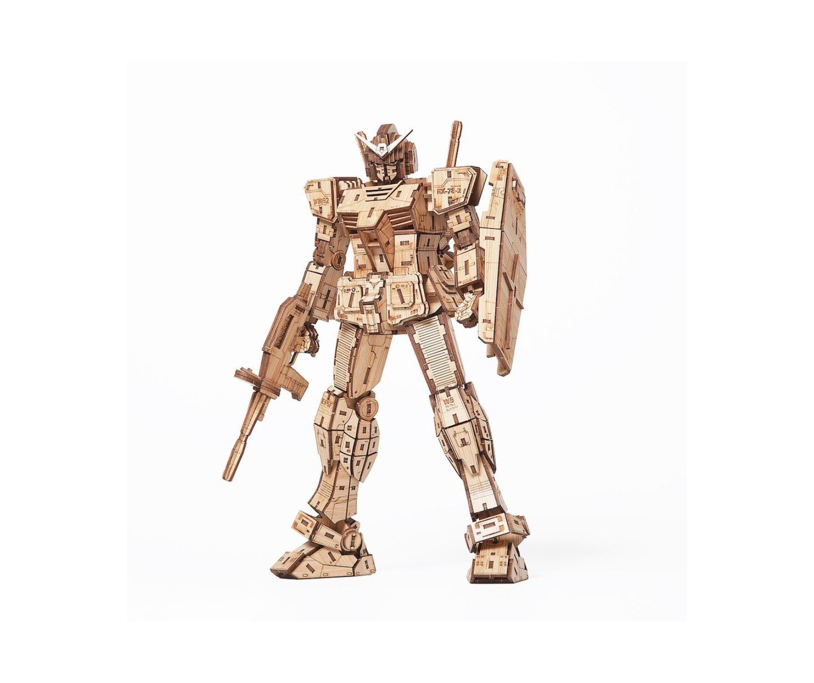 Flash Popup 3D DIY пазл: RX-78-2 wa-gu-mi Mobile Suit First Gundam Bamboo - 421pcs