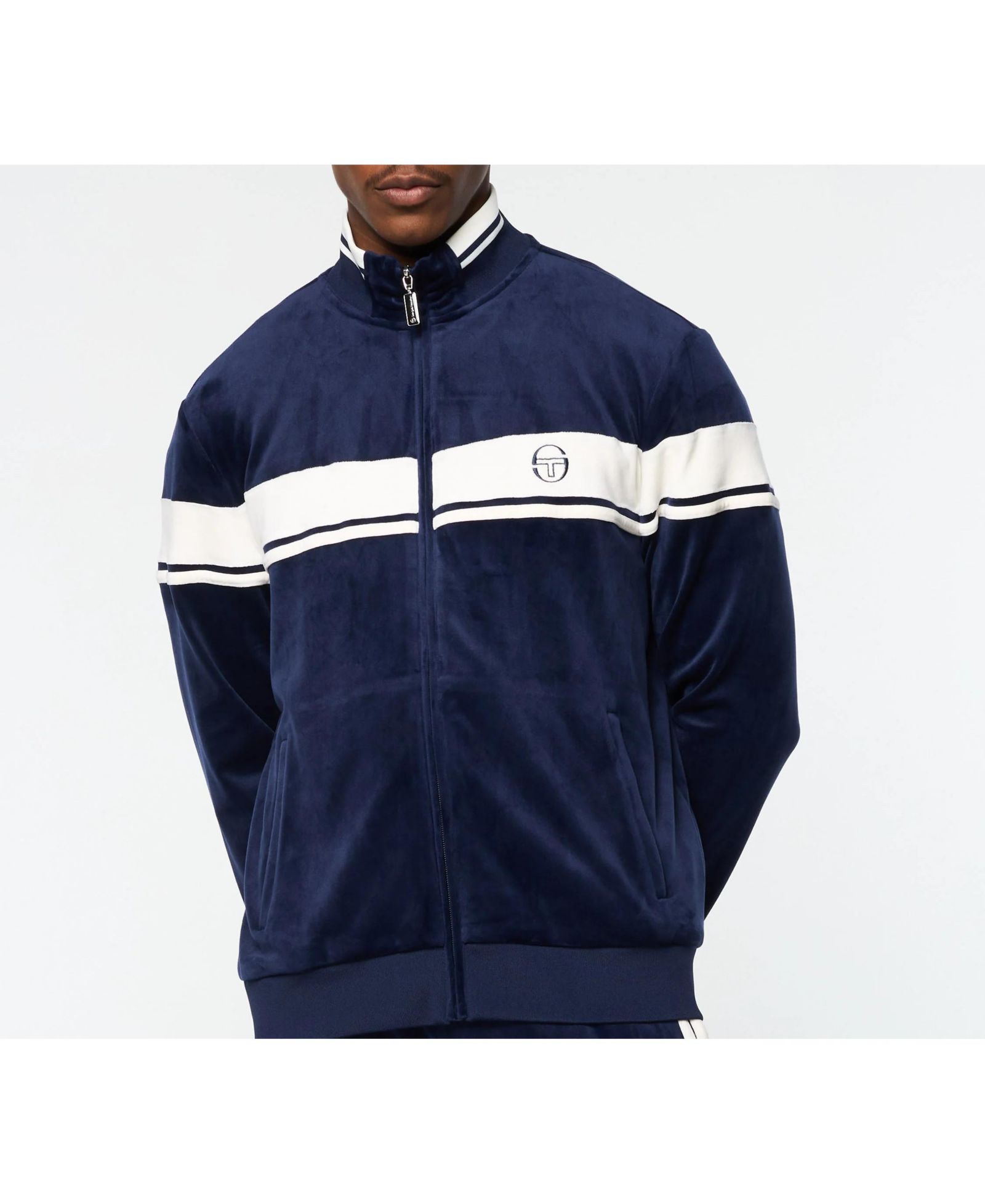 Sergio Tacchini Men's Damarindo Velour Track Jacket