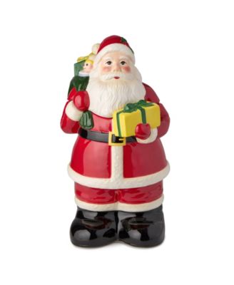 Certified International Santa's Retro Christmas 3-D Cookie Jar