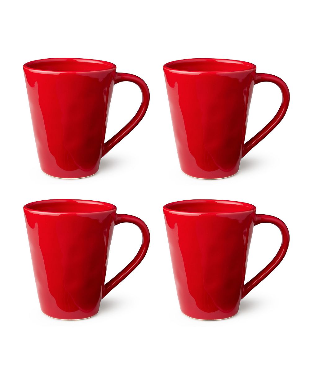 Набор кружек Certified International Berry Red Christmas, 4 шт.