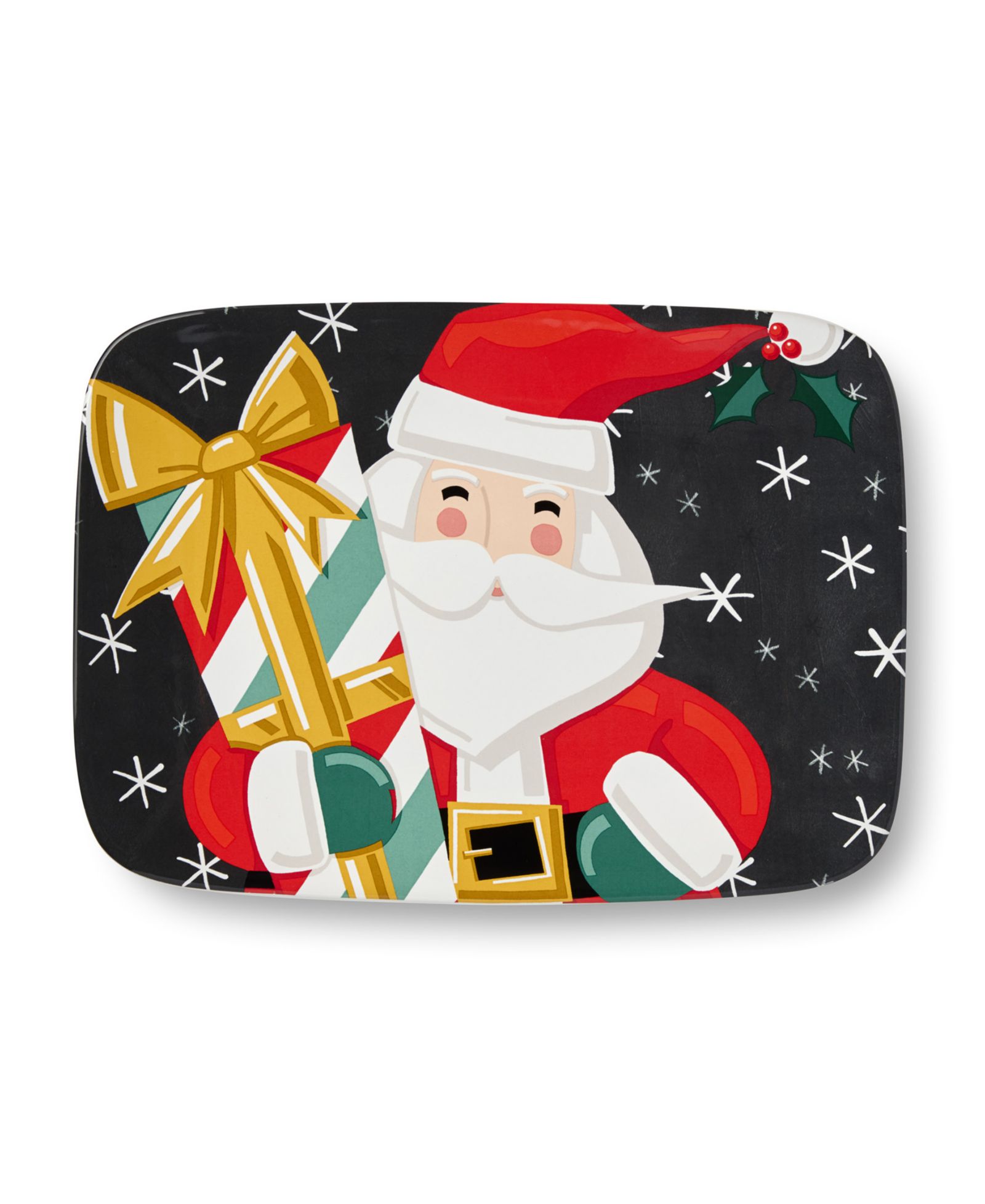 Certified International Десертная тарелка Christmas Whimsy Santa