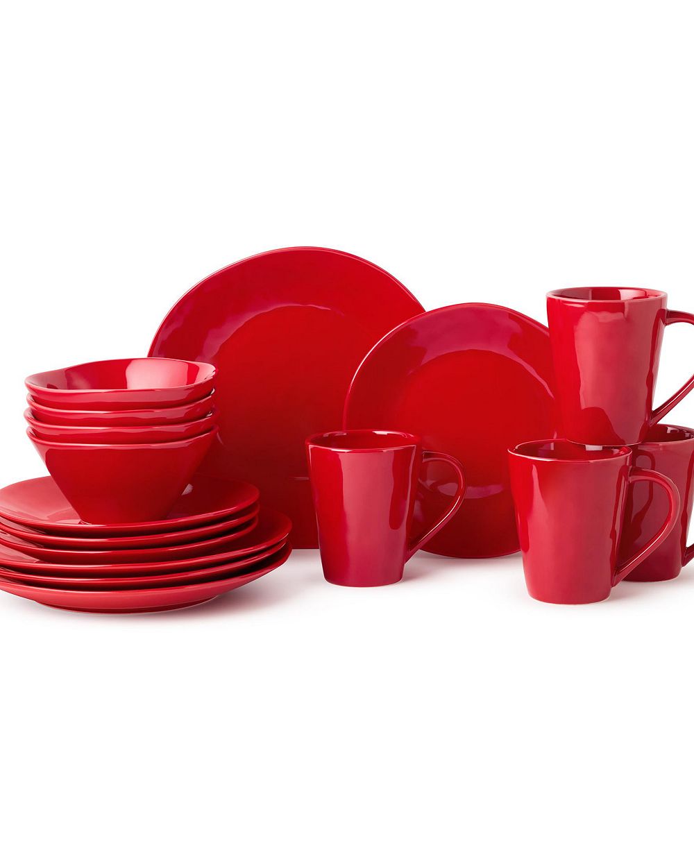 Набор посуды Certified International Berry Red Christmas, 16 шт.