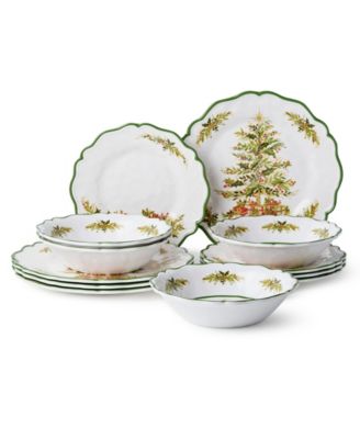 Набор посуды из меламина Certified International Holly Tree, 12 шт.