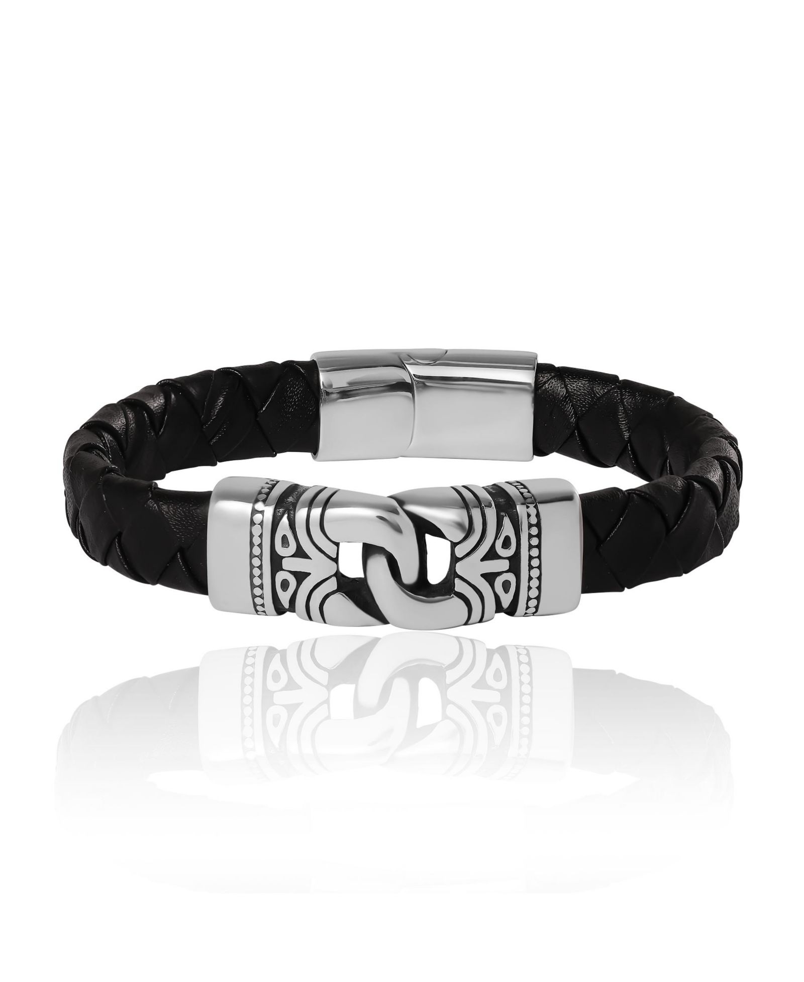 Lucky Brand Black Woven Bracelet - 8.5''