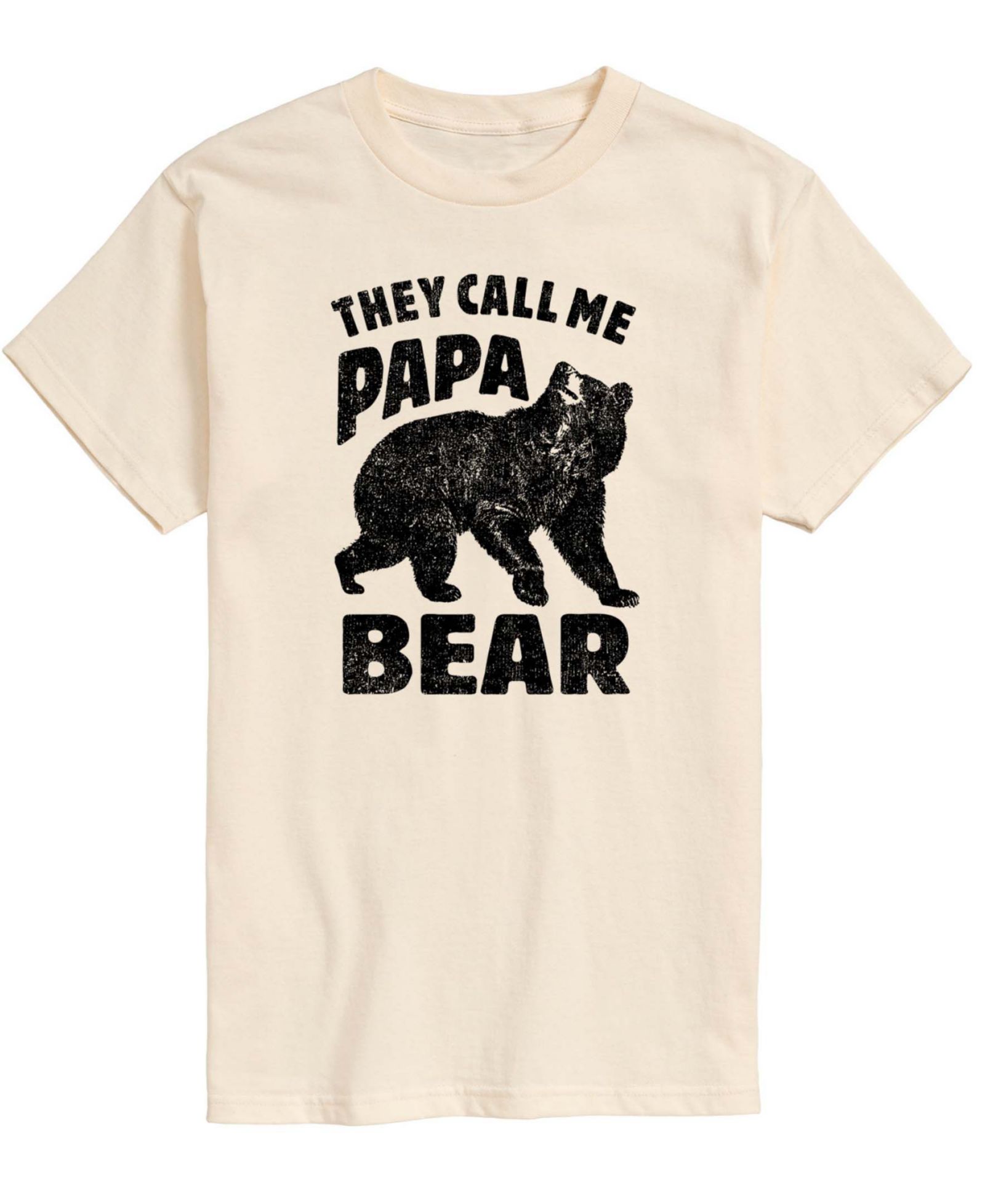 AIRWAVES Men's Rugged Bear Graphic Short-Sleeve T-Shirt