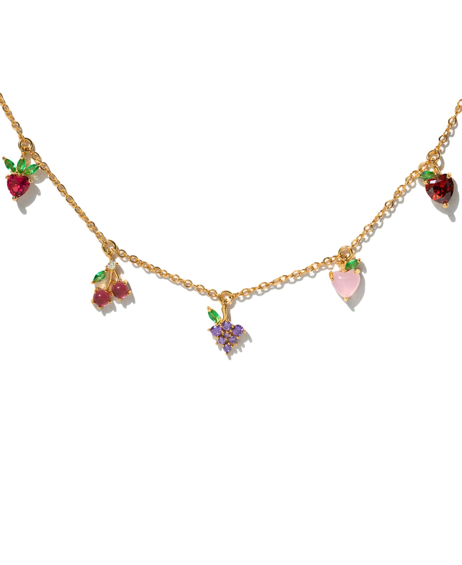 Ожерелье Girls Crew Crystal Multi-Color Fruit Basket