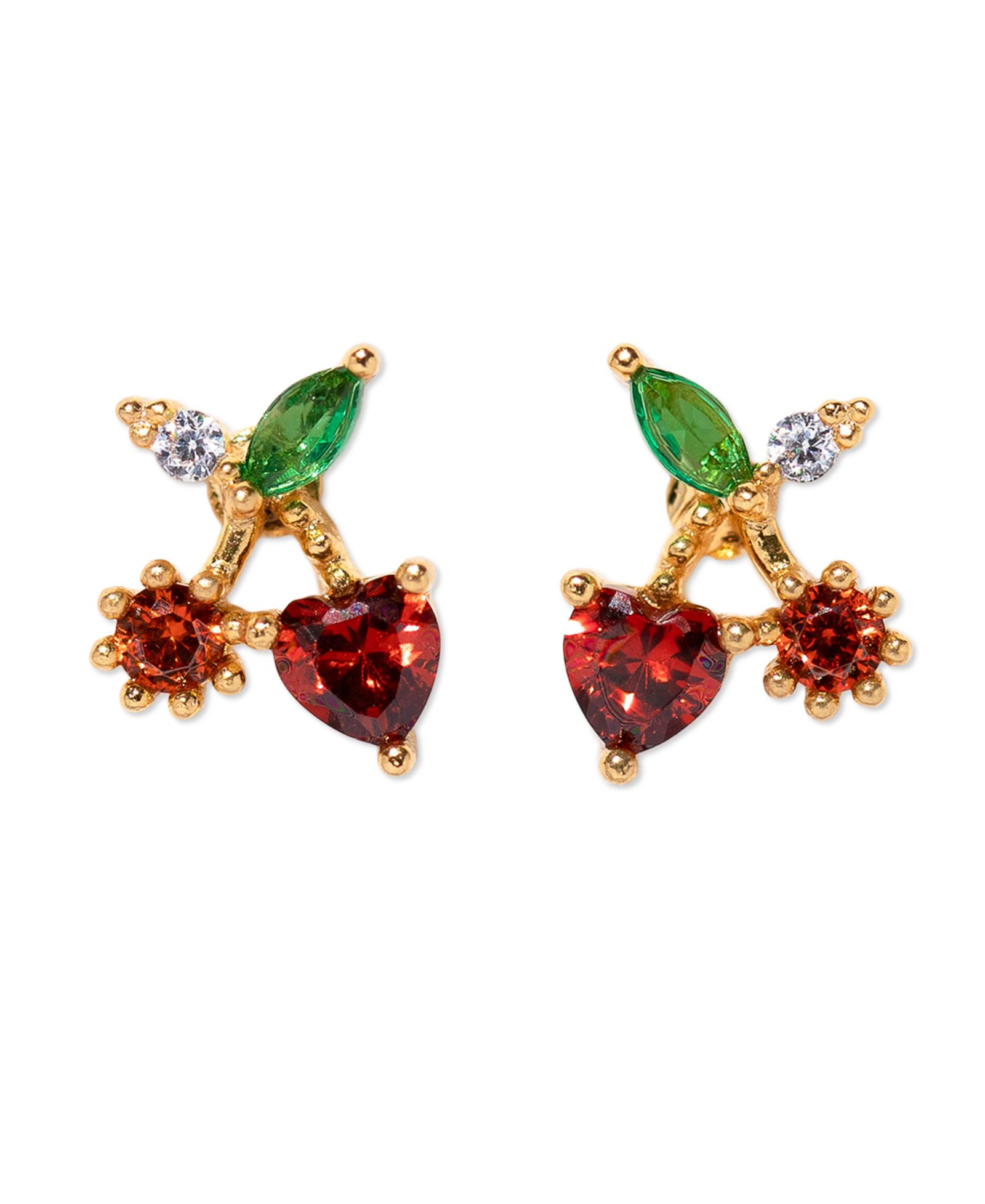 Girls Crew Crystal Cherry On Top Studs