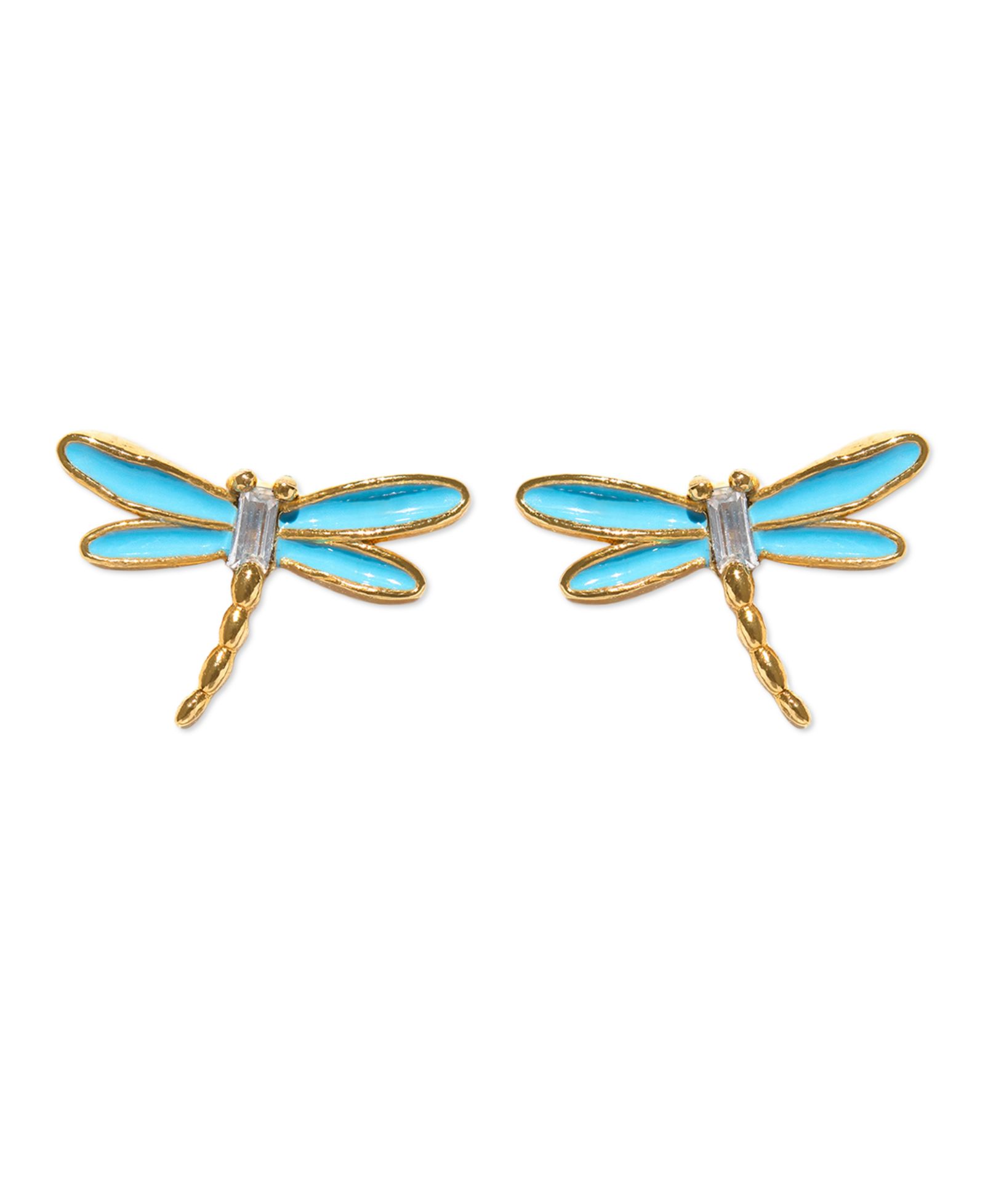 Girls Crew Crystal Dragonfly Studs