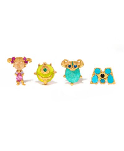 Серьги-гвоздики Girls Crew Pixar Monsters с кристаллами