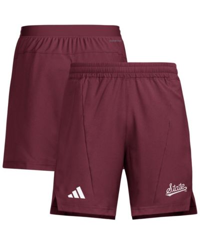 Adidas Men's Maroon Mississippi State Bulldogs Program Woven Training Shorts