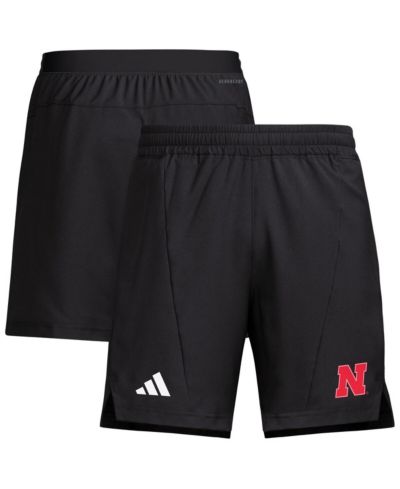 Adidas Men's Black Nebraska Huskers Program Woven Training Shorts