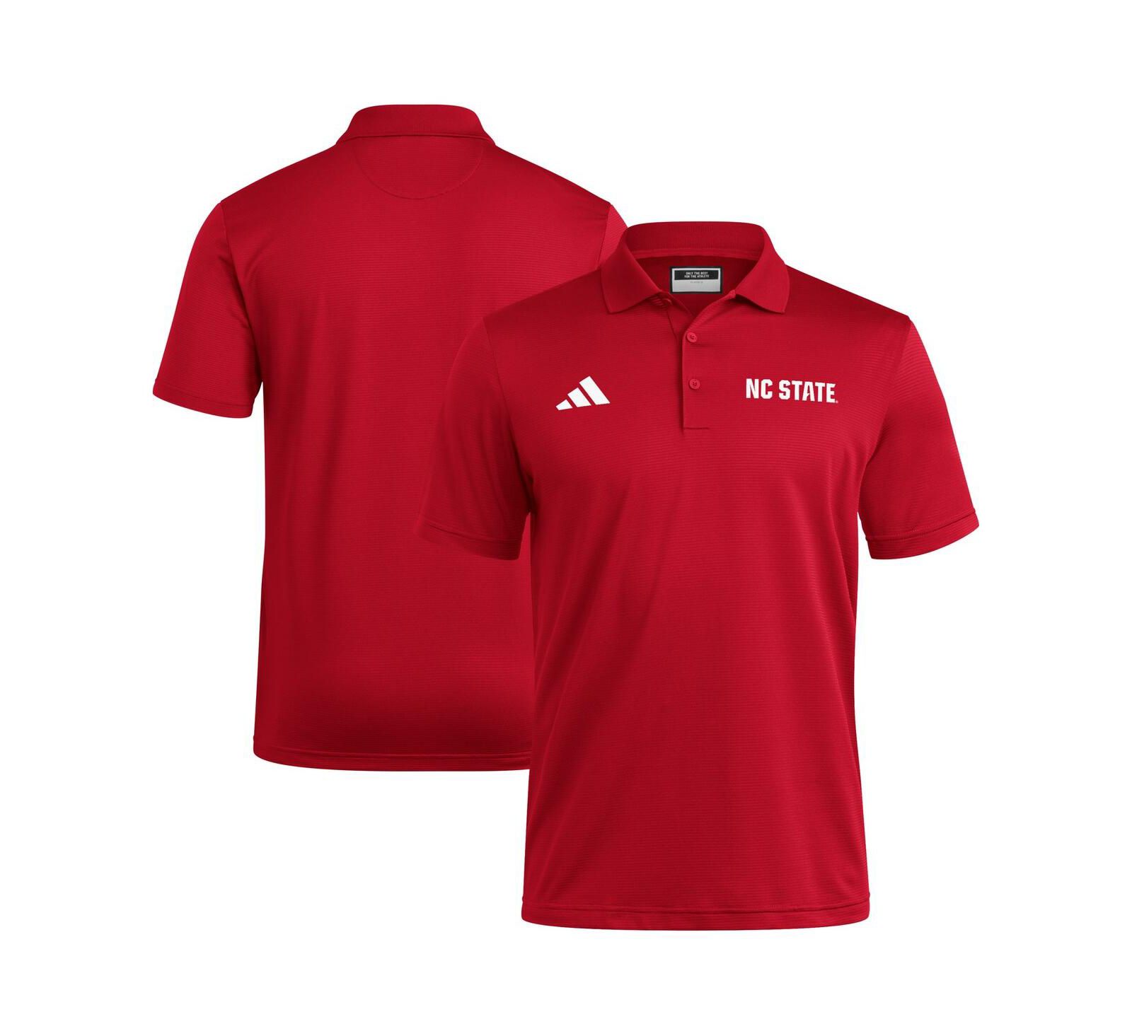 Adidas Men's Red NC State Wolfpack Ultimate 365 Ottoman Polo Shirt